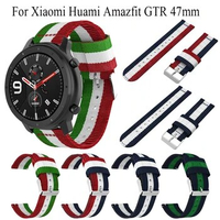 Fashion Nylon watchband new 22mm Strap For Xiaomi Huami Amazfit GTR 47mm Gear S3 smartwatch belt for Galaxy Watch3 45mm bracelet