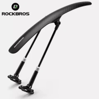 ROCKBROS Road Bike Mudguard Set Bicycle Fenders PP Soft Plastic Mudguard Quick Release Adjustable Mudguard Bicycle Accessories