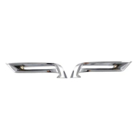 Car Chrome Silver Front Bumper Lower Cover Trim Fog Light Frame For Honda HRV HR-V 2021 2022 2023
