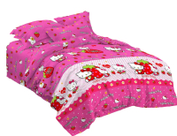 Sprei Kasur Karakter Hello Kitty Free Sarung Bantal