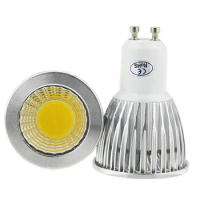 1Pcs GU10 GU5.3LED Bulb 220V 6W 9W 12W Dimmable GU10 COB LED Bulb Light LED Spotlight White / Warm White LED Lighting