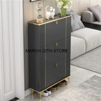 Living Room Household Furniture Ultra-thin Shoe Cabinets Dormitory Hallway Porch Shoe Shelf Small Apartment Hotel Storage Rack