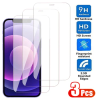 3Pcs 9H Hardness Tempered Glass For Apple iPhone 15 Pro Max Screen Protector For iPhone 12 13 Mini 14 Plus Clear Protective Film