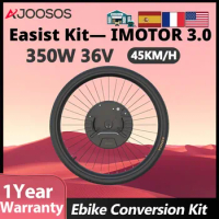 Controller in One Motor Wheel Ebike Conversion Kit 36V 350W Motor 7.2AH Lithium Battery E Bike Conversion Kit Wireless APP Set