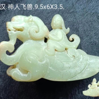 Han Dynasty Divine Man Flying Beast. 9.5x6X3.5