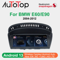 AUTOTOP Car Radio Android 13 Stereo 8.8" Screen For BMW E60 E61 E63 E64 E90 E91 3/5 Series Carplay Auto Radio Multimedia Player