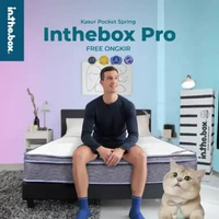 Kasur Spring Bed IN THE BOX Pro - FREE Bantal 120 x 200