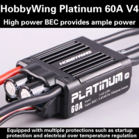 1pc Original HobbyWing Platinum PRO V4 60A ESC (3S-6S) for 450-480 Class Heli (Propeller: 325-360mm)