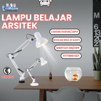 Lampu Meja / Lampu Meja Arsitek MT-811 / Lampu Belajar 2 in 1 Duduk Dan Jepit Warna Putih