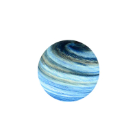 【原家居】手工 行星玻璃小夜燈(3色調光 土星燈 水星燈 造型燈 氣氛燈 氛圍燈)