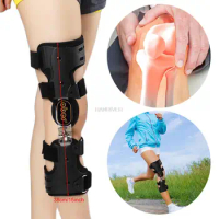 ROM Hinged Knee Brace Immobilizer Brace Leg Brace Orthopedic Patella Knee Support Orthosis Adjustable for Left or Right Leg