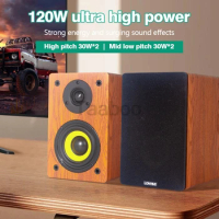 120W High-power High-fidelity Speaker Home HIFI Fever Passive Audio Home Theater Bookshelf Desktop Surround 4 Inch Speakers
