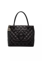 Chanel 二手 Chanel 魚子醬徽章托特包