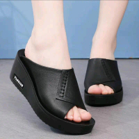 TERLARIS Sandal Wedges Wanita Viral Kekinian 2024 / Sendal Cewek Remaja Dewasa TERMURAH Karet