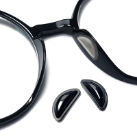 太陽眼鏡 膠框眼鏡專用月牙型空氣防滑鼻墊貼 眼鏡止滑鼻墊 增高鼻墊 加高鼻托(三對6入)