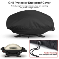 Grill Protector Dustproof Cover Waterproof Gill Cover For Outdoors Garden Courtyard For Weber 7110 Q1000 Series Grill Good