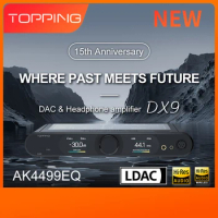 NEW TOPPING DX9 15th Anniversary DAC&amp;Headphone Amplifier AK4499EQ Hi-Res Audio Support LDAC With Remote Control Decoder