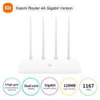 New Xiaomi Mi Router 4A Gigabit Version 2.4GHz 5GHz WiFi 1167Mbps WiFi Repeater 128MB DDR3 High Gain 4 Antennas Network Extender