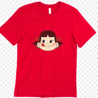 Retro Milky Peko-chan Classic Graphic T Shirts 100%Cotton Harajuku Punk Men's Clothing Y2k Tops Women's T-shirt Kawaii T-shirts