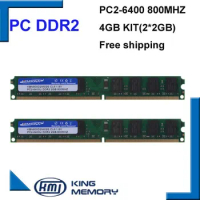 KEMBONA DDR2 800Mhz 4GB 800D2N6/2G (Kit of 2,2X 2GB for Dual Channel) PC2-6400 Brand New DIMM Memory