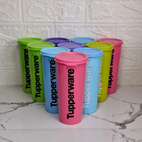 Tupperware Botol Giant Tumbler 470ML dengan Desain polos Tulisan untuk Kitchenware Water
