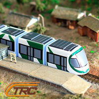 高雄捷運高雄輕軌列車 鐵支路5節迴力小列車 迴力車 火車玩具 壓克力盒裝 QV069T1 TR台灣鐵道