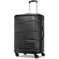 Samsonite Evolve SE Hardside Expandable Luggage with Double Wheels, Bass Black, Medium Spinner