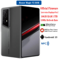 Original Honor Magic V2 RSR Folded Screen 5G Cell phone 7.92" 120Hz 5000mAh Battery 66W 50MP Rear Three Camera Android 13 NFC