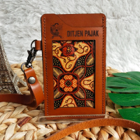 NAME TAG Kulit Card Holder Kulit Name tag LOGO & NAMA