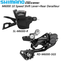 SHIMANO DEORE M6000 10 Speed Groupset SL-M6000-R Shifter Lever RD-M6000-SGS Long Cage Rear Derailleur for MTB Bike Bicycle Parts