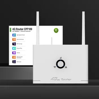4G LTE CPE Router with SIM Card Slot 4G SIM WiFi Router 300Mbps Wireless Modem 2 External Antenna Wireless WiFi Hotspot LAN