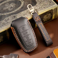 leather Car Remote Key Case Cover Holder Shell For Great Wall Haval Hover Jolion dargo H1 H4 H6 H7 H9 F5 F7 F7X F7H H2S DHT