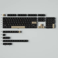 Large Set PBT Keycap DYE-SUB Cherry Profile Keycaps Japanese Personality For MX Switch Mechanical Keyboard Key CapInukuma Black