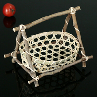特色竹編籃特色天婦羅炸物盤果籃水果盆竹筐糕點盤水果點心果盆