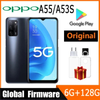 Global firmware OPPO A55/A53S 5G MediaTek Dimensity 700 RAM 6GB ROM 128GB google play Mobile Phone 6.5inch 5000mAh Battery