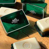 【Hermes 愛馬仕】D’Orange Verte橘綠之泉香皂50g(含盒子)