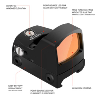 Tactical Red Dot Sight Waterproof Adjustable Reflex Scope for 20mm Mount Pistol Split Red Dot Hunting