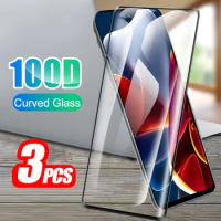 3Pcs Curved Tempered Glass For Motorola Moto S30 Pro Edge Plus 2023 2022 40 X30 Pro X40 30 Ultra Edge+ Edge40 Screen Protector