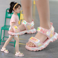 女童涼鞋2021年夏季新款中大童兒童時尚運動小公主軟底網紅沙灘鞋
