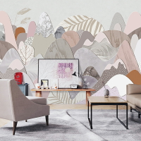 北歐壁紙壁布臥室床頭電視背景墻紙客廳沙發影視墻裝飾墻布壁畫