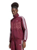 เสื้อแทรคแจ็คเก็ตผู้หญิง Floral GFX Firebird Loose KX1875 สี Burgundy / Red / Maroon