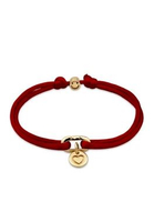 Elli Jewelry Gelang Wanita Perak 925 Lapis Emas Hati Merah Elegan Premium