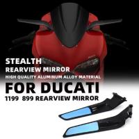 Suitable for Ducati 1199 899 Motorcycle Stealth Rearview Mirror Modification Accessories Rearview Mirror 2012-2013-2014-2015