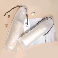 【JIAGO】雨傘防水透明束口袋(超優惠10入/組)