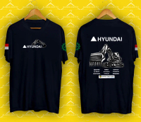 Kaos HYUNDAI Excavator desain Terbaru bahan cotton combed 30s premium