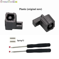 1 Pair Plastic / Metal Buckle Lock + Springs + Screwdriver for Nintendo Switch NS NX Joy-Con JoyCon Controller Repair Parts tool