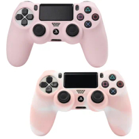 Pink Soft Silicon Protective Case For PS4 Slim Pro Joystick Controller Skin Cover Video Gamepad Accessories