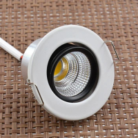 LED Mini Ceiling Light Spot Light AC85-265V 3W LED Downlight White Black Shell Mini Downlight Cabinet Spot Ceiling Light