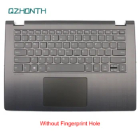 New For Lenovo Yoga 530-14 530-14IKB Flex 6-14IKB 6-14ARR Upper Case Palmrest with Keyboard Backlit Gray without FP Hole