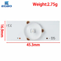 EGBO 10PCS 3V SMD Lamp Beads with Optical Lens Fliter for 32-65 inch LED TV Repair